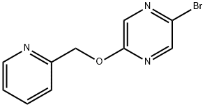 2-Bromo-5-(pyridin-2-ylmethoxy)pyrazine 结构式