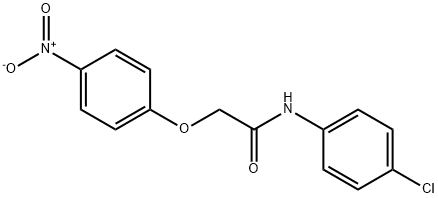 N-(4-chlorophenyl)-2-(4-nitrophenoxy)acetamide 结构式