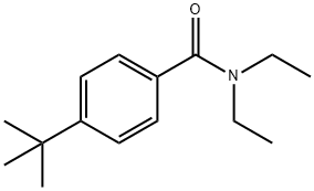 N,N-二乙基-4-叔丁基苯甲酰胺 结构式