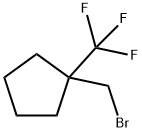 1-(Bromomethyl)-1-(trifluoromethyl)cyclopentane 结构式