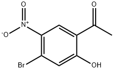 1-(4-Bromo-2-hydroxy-5-nitro-phenyl)-ethanone 结构式