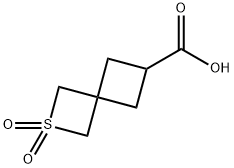 2-thiaspiro[3.3]heptane-6-carboxylic acid 2,2-dioxide 结构式