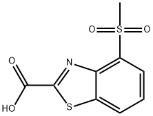 4-methanesulfonyl-1,3-benzothiazole-2-carboxylic acid 结构式