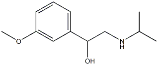 1-(3-methoxyphenyl)-2-(propan-2-ylamino)ethanol 结构式