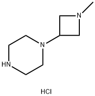 1-(1-甲基氮杂环丁烷-3-基)哌嗪二盐酸盐 结构式