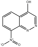 8-Nitrocinnolin-4-ol 结构式