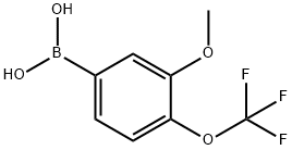 (3-甲氧基-4-(三氟甲氧基)苯基)硼酸 结构式