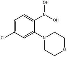 4-氯-2-吗啉代苯基硼酸 结构式