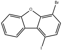 4-溴-1-碘二苯并呋喃 结构式