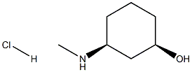 cis-3-Methylamino-cyclohexanol hydrochloride 结构式