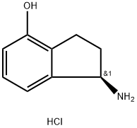 (R)-1-氨基-茚满-4-醇盐酸盐 结构式