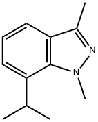 7-isopropyl-1,3-dimethyl-1H-indazole 结构式