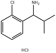 1-(2-chlorophenyl)-2-methylpropan-1-amine hydrochloride 结构式