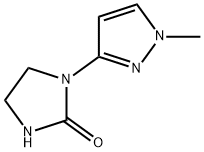 1-(1-甲基-1H-吡唑-3-基)咪唑烷-2-酮 结构式
