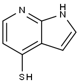 1H-吡咯并[2,3-B]吡啶-4-硫醇 结构式