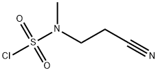 3-[(氯磺酰基)(甲基)氨基]丙腈 结构式