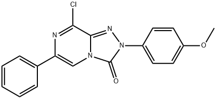 8-chloro-2-(4-methoxyphenyl)-6-phenyl-[1,2,4]triazolo[4,3-a]pyrazin-3(2H)-one 结构式