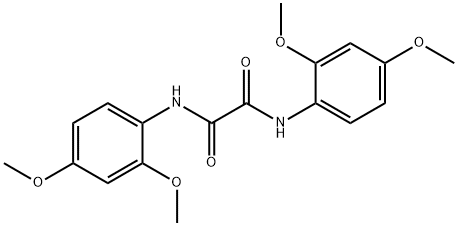 N,N'-双(2,4-二甲氧基苯基)乙二酰胺 结构式