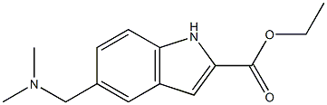 ethyl 5-((dimethylamino)methyl)-1H-indole-2-carboxylate 结构式