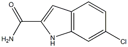 6-氯-1H-吲哚-2-甲酰胺 结构式