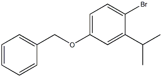 1-溴-2-异丙基-4-苄氧基苯 结构式