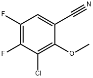 3-Chloro-4,5-difluoro-2-methoxy-benzonitrile 结构式