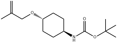 trans tert-butyl (4-((2-methylallyl)oxy)cyclohexyl)carbamate 结构式
