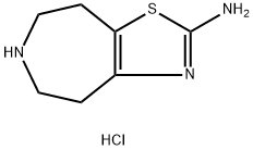 5,6,7,8-tetrahydro-4H-thiazolo[4,5-d]azepin-2-amine hydrochloride 结构式
