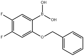 2-苄氧基-4,5-二氟苯硼酸 结构式