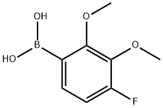 2,3-二甲氧基-4-氟苯基硼酸 结构式