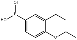 (4-乙氧基-3-乙基苯基)硼酸 结构式