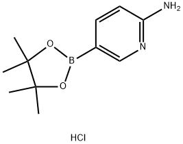 2-Aminopyridine-5-boronic acid pinacol ester hydrochloride 结构式