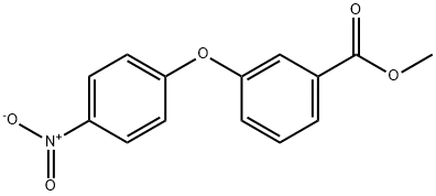 3-(4-硝基苯氧基)苯甲酸甲酯 结构式