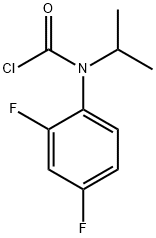 N-(2,4-二氟苯基)-N-(1-甲基乙基)氨基甲酰胺 结构式