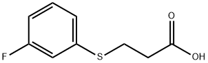 3-(3-FLUORO-PHENYLSULFANYL)-PROPIONIC ACID 结构式