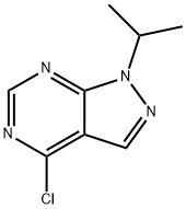 4-氯-1-异丙基-1H-吡唑并[3,4-D]嘧啶 结构式