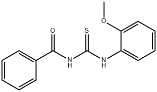 N-{[(2-methoxyphenyl)amino]carbonothioyl}benzamide 结构式