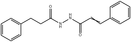 3-phenyl-N'-(3-phenylpropanoyl)acrylohydrazide 结构式