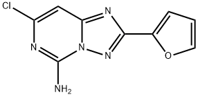[1,2,4]Triazolo[1,5-c]pyrimidin-5-amine, 7-chloro-2-(2-furanyl)- 结构式