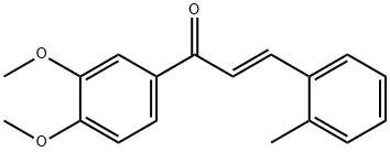 (2E)-1-(3,4-dimethoxyphenyl)-3-(2-methylphenyl)prop-2-en-1-one 结构式