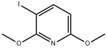 2,6-二甲氧基-3-碘吡啶 结构式