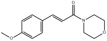 (E)-3-(4-methoxyphenyl)-1-morpholinoprop-2-en-1-one 结构式