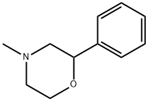 4-甲基-2-苯基吗啉 结构式