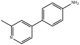 4-(2-甲基吡啶-4-基)苯胺 结构式