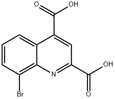 8-溴喹啉-2,4-二羧酸 结构式