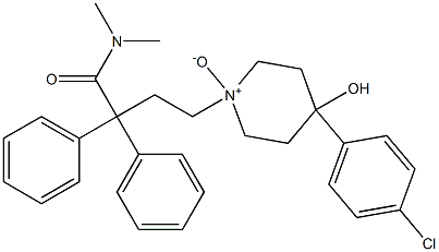 4-[4-(4-chlorophenyl)-4-hydroxy-1-oxidopiperidin-1-ium-1-yl]-N,N-dimethyl-2,2-diphenylbutanamide 结构式