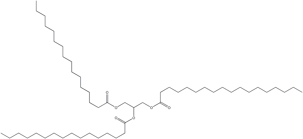1,2-二棕榈酰基-3-硬脂酰基-RAC-甘油 结构式