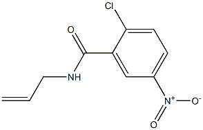 2-chloro-5-nitro-N-(prop-2-en-1-yl)benzamide 结构式