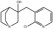 (1S,3R,4S)-3-((2-chloropyridin-3-yl)methyl)quinuclidin-3-ol 结构式