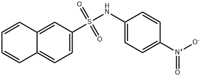 N-(4-nitrophenyl)naphthalene-2-sulfonamide 结构式